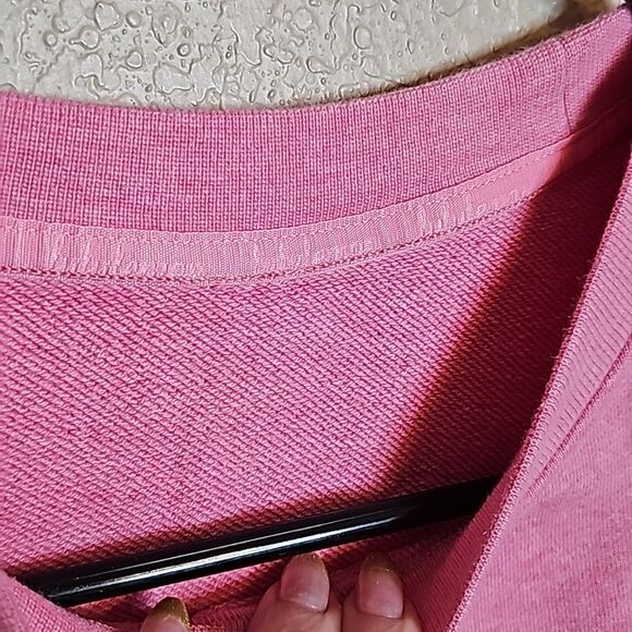 Lululemon 2 All Yours Crew Terry Heathered Azalea Pink Sweatshirt cotton - Picture 8 of 10